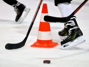 ice hockey stick practice